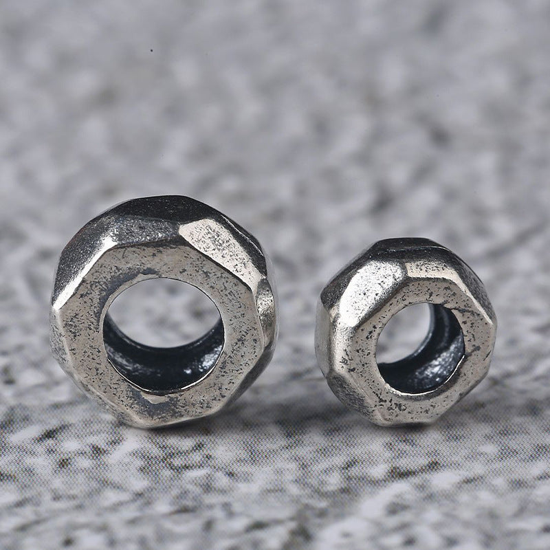 S925 Silver, Spacer Screw Cap DIY Jewelry Accessories