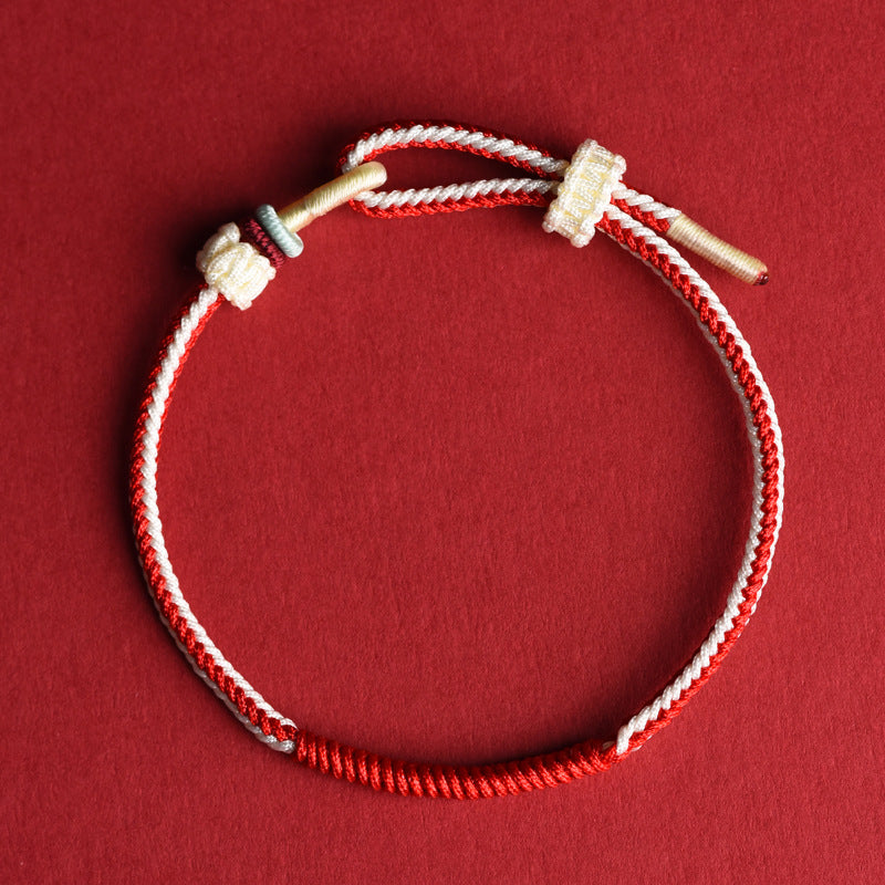 Year of the Fire Horse 2026 Twelve Flower God Handmade Red String Bracelet