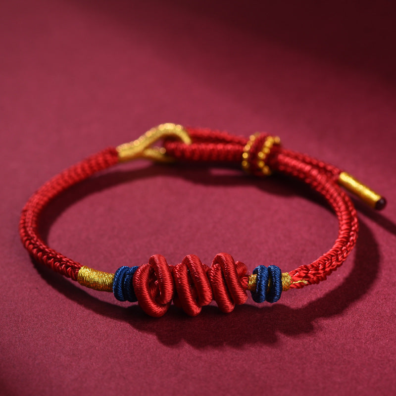 Handmade Wenchang Knot Red String Bracelet – Meaningful Gift for Good Luck
