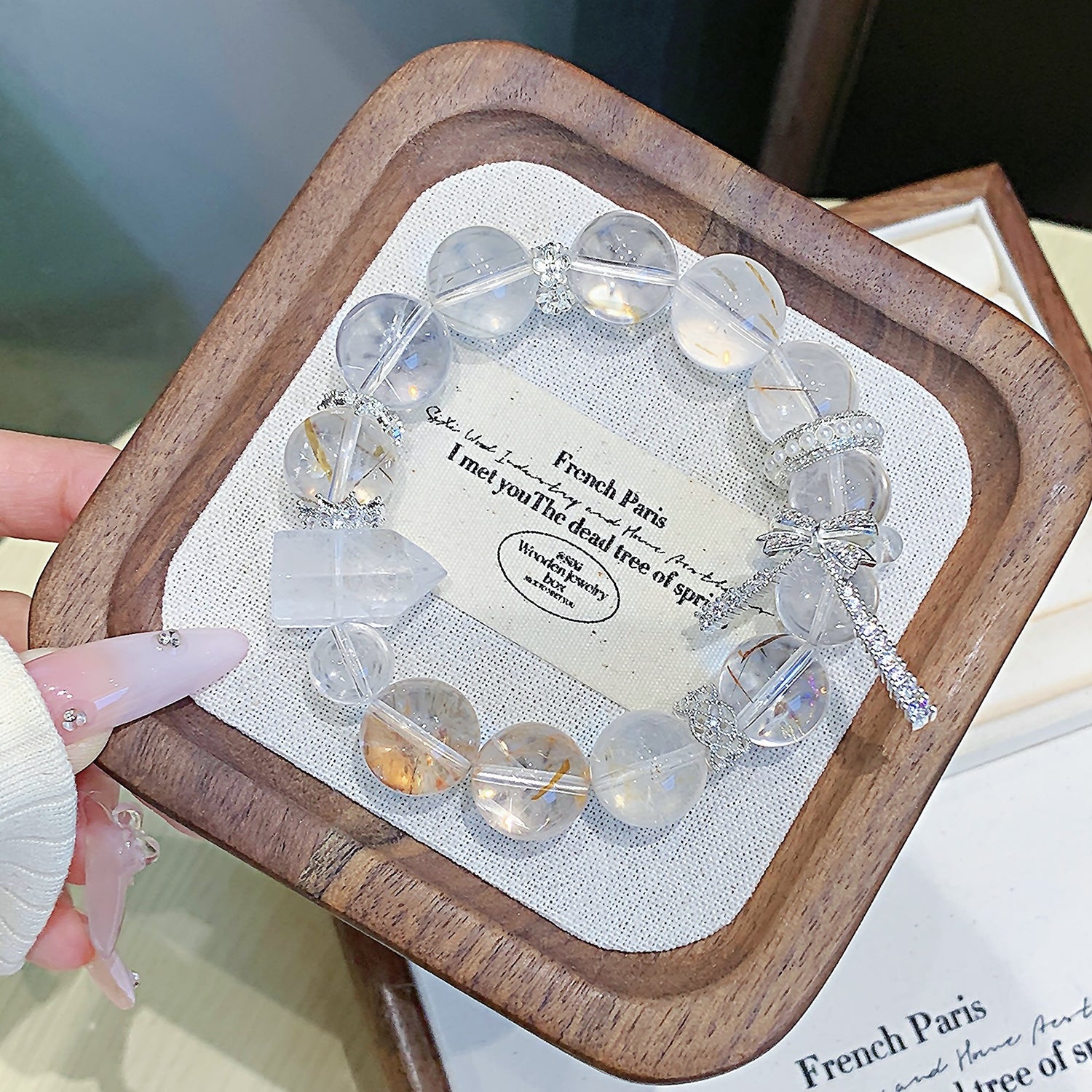 Premium Black Gold Super Seven Bracelet – Handmade Customizable Design