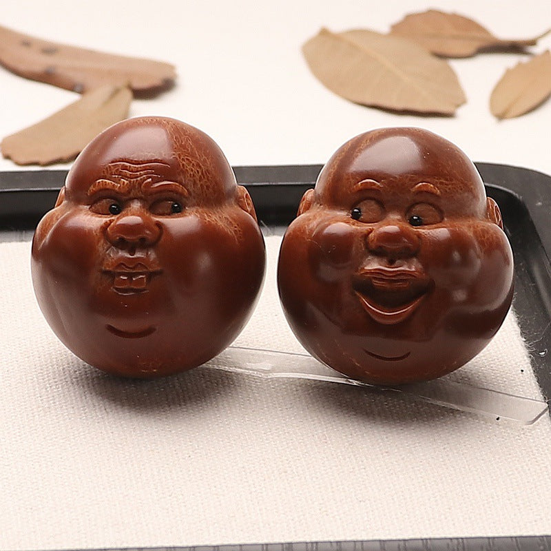 Hand-Carved Brazilian Large Olive Pit Wenwan Handpiece