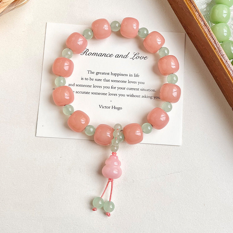 Sweet Pastel Bodhi Bracelet – Natural Beads for Everyday Wear