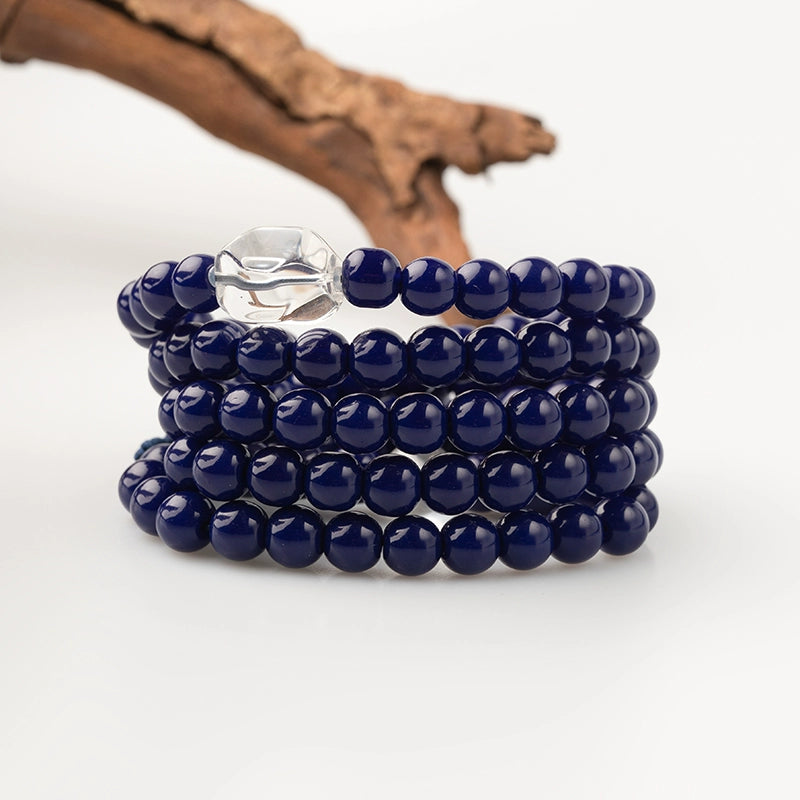 8mm Lapis Lazuli Bracelet 108 Bead Mala High Quality Prayer Beads