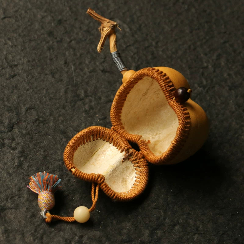 Handcrafted Gourd Storage Bag – Perfect for Wenwan Storage