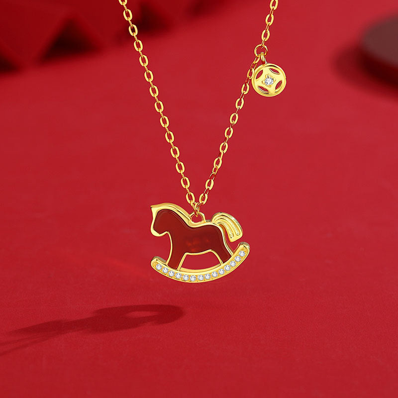 Year of the Horse Lucky Jewelry Collection – Necklace, Bracelet, Wristband & Earrings