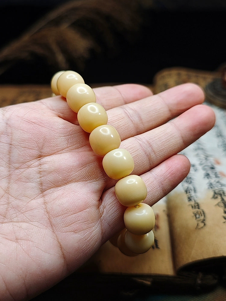 Natural Beaded Bracelet Bodhi Root Meditation Bracelet