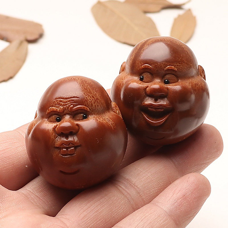 Hand-Carved Brazilian Large Olive Pit Wenwan Handpiece