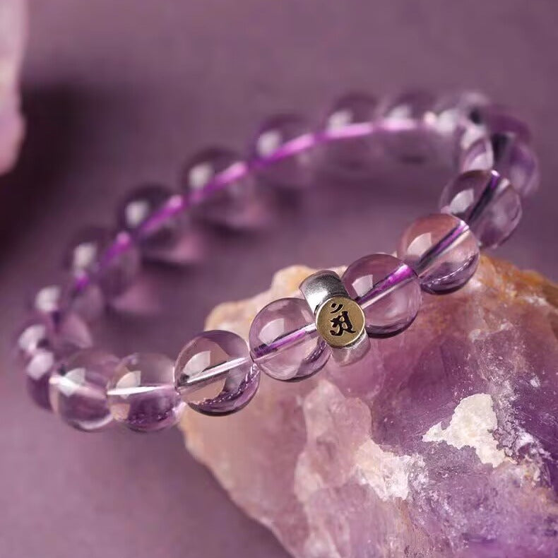 Natural Amethyst Bracelet Men's and Women's Bracelet