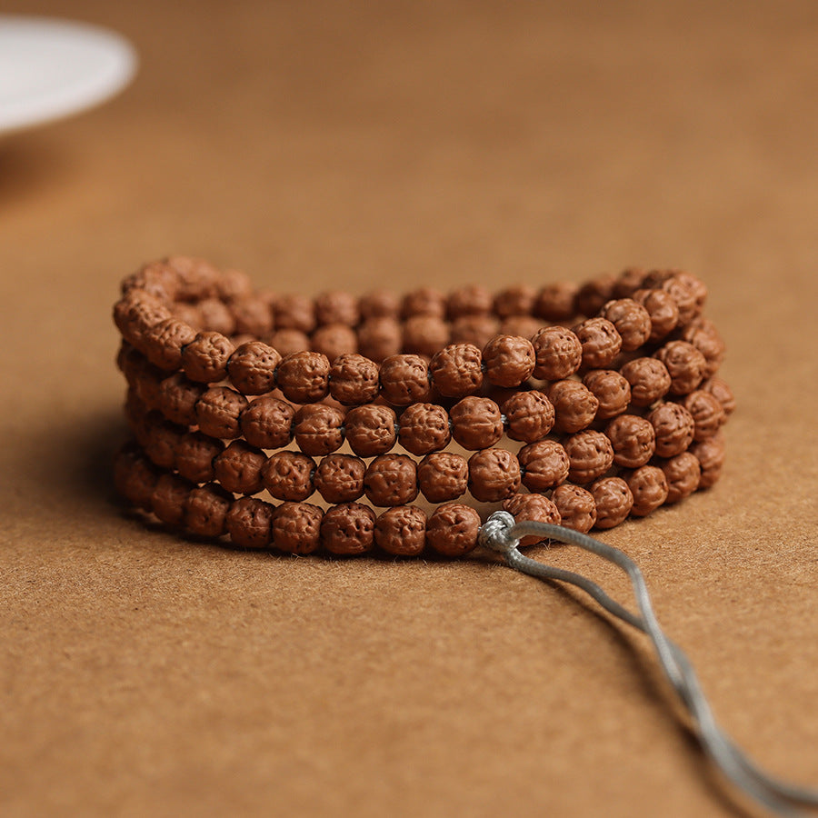 Five-Claw Little Buddha’s Hand Rudraksha 108-Bead Mala Bracelet