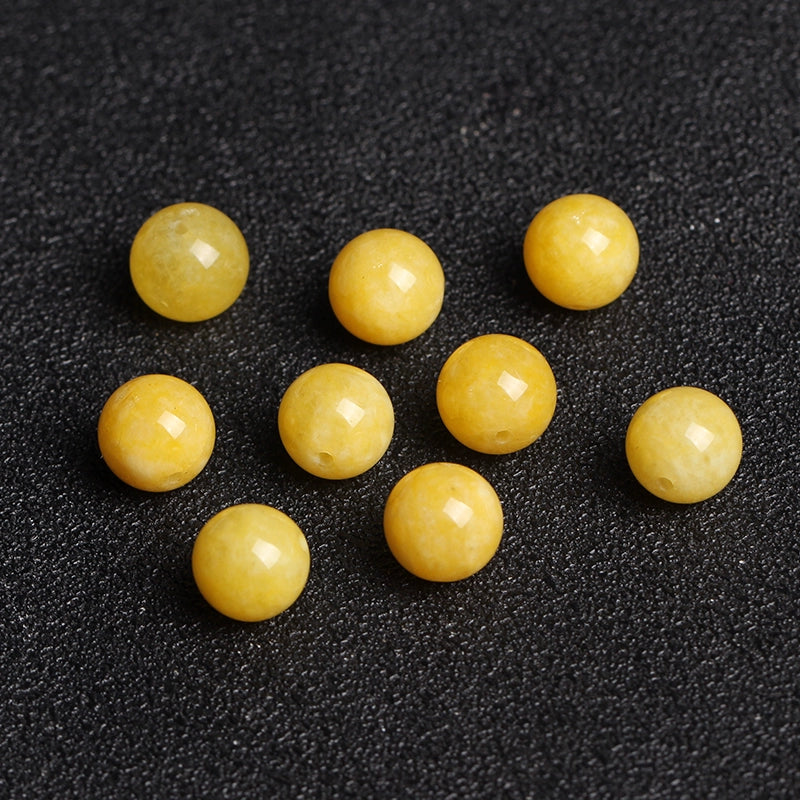 Buddha3bodhi DIY Crystal Accessories Natural Amber Jade Beads