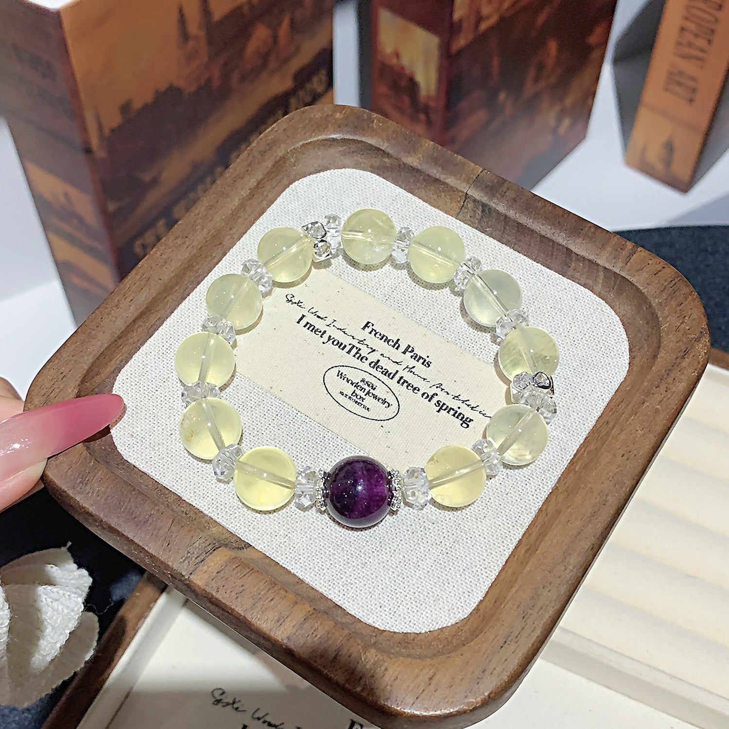 Premium Natural Lemon Quartz Bracelet – DIY Personalized Custom Design