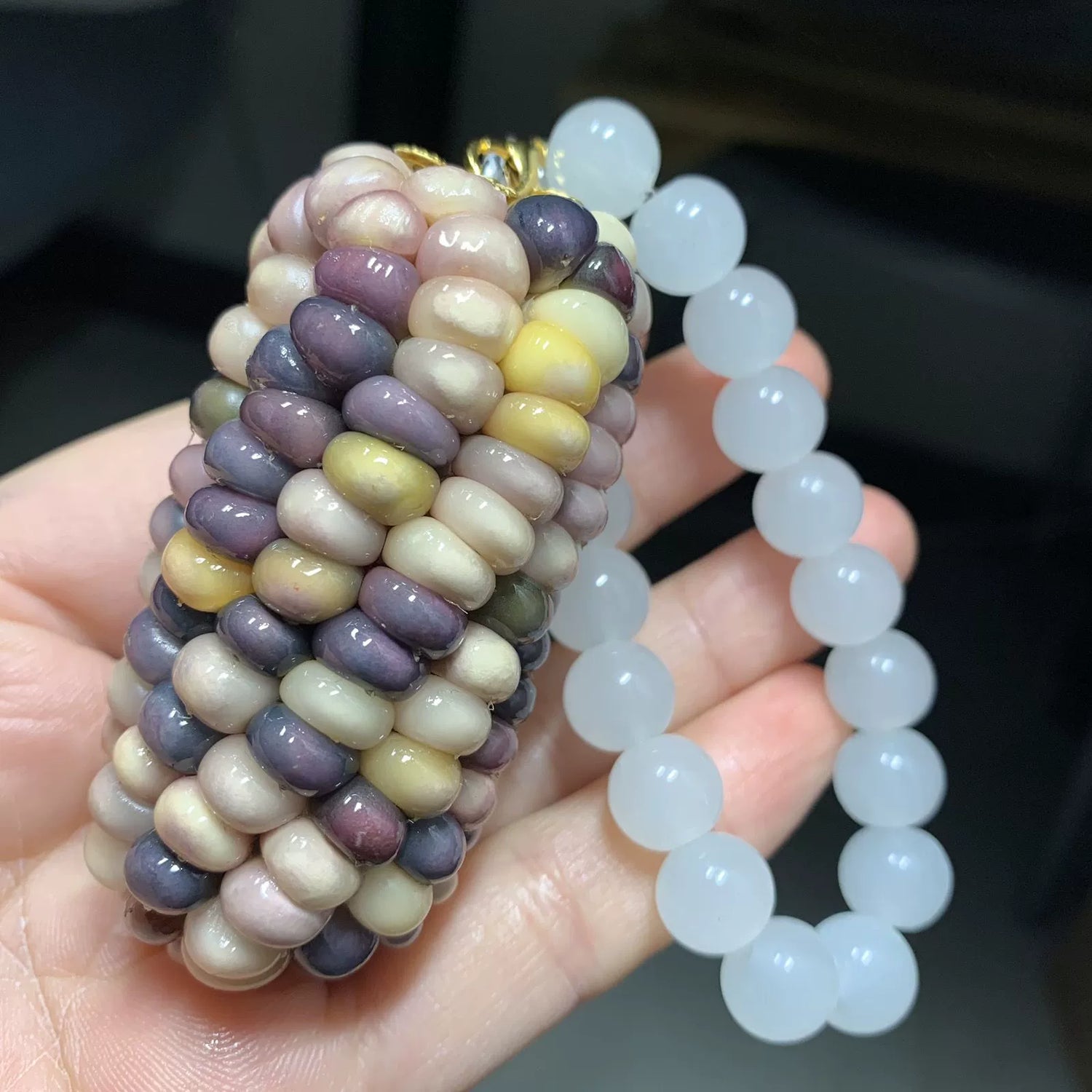 Gemstone-Colored Corn Ornaments, Multiple Options Available