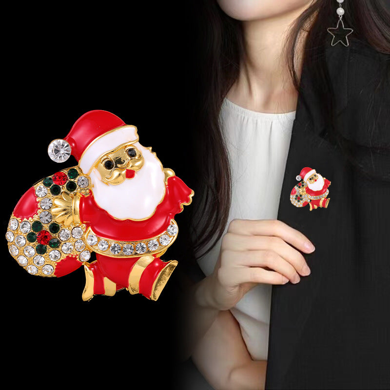 Personalized Creative Santa Brooch Cartoon Doll Christmas Gift