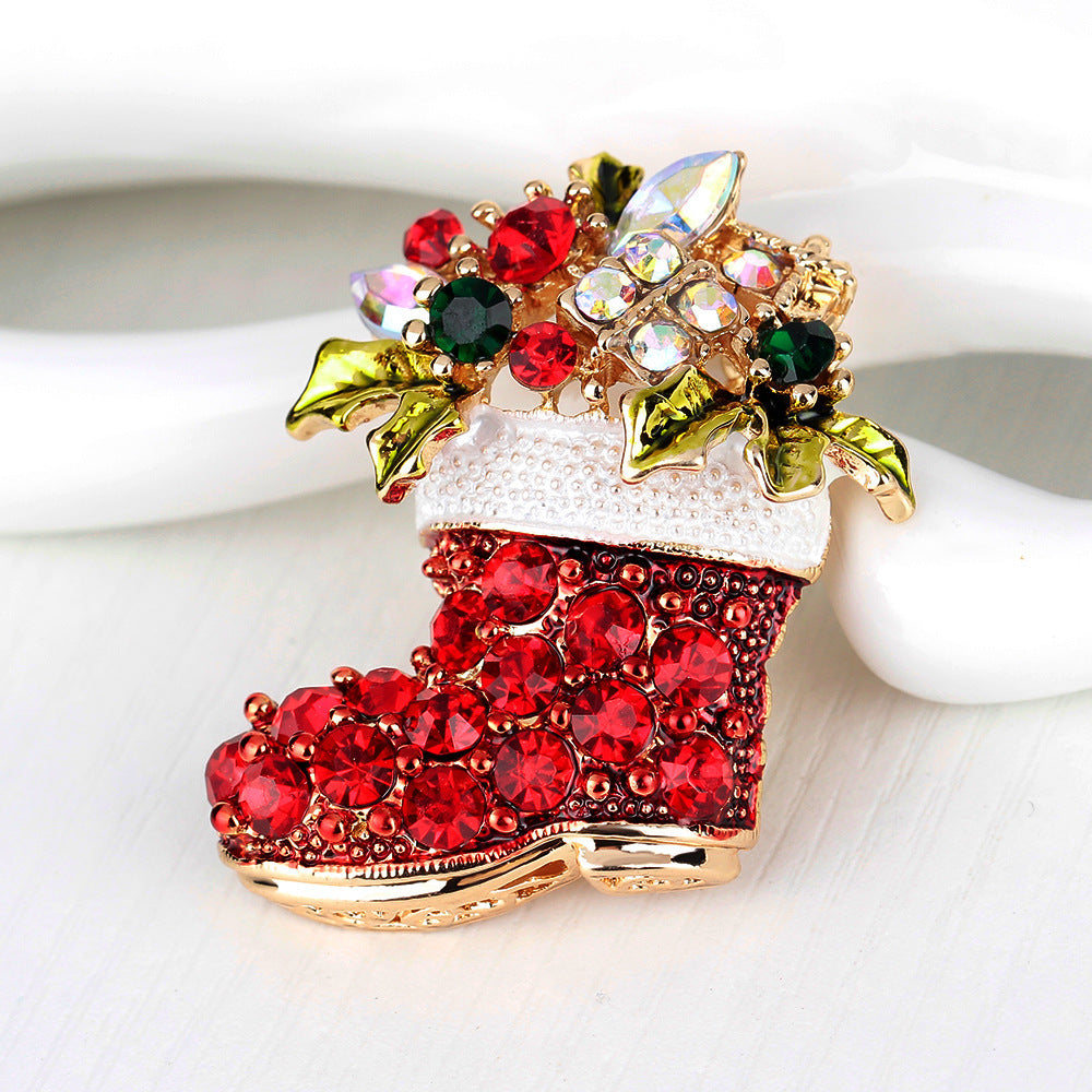 Christmas Boot Brooch Festive Ornaments for the Holiday Season