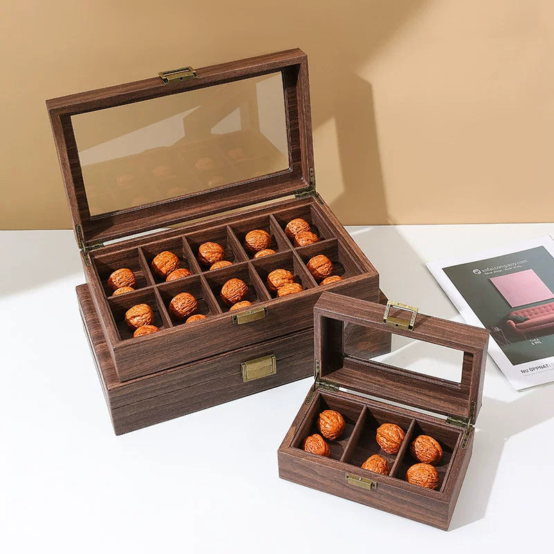 Solid Wood Wenwan Walnuts Storage Box