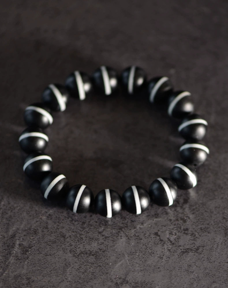 ZHIBO Tibet Old Agate Dzi Bead Bracciale Uomo Donna Gioielli Invia Certificato ZHIBO Tibet Old Agate Dzi Bead Bracciale Uomo Donna Gioielli Invia Certificato