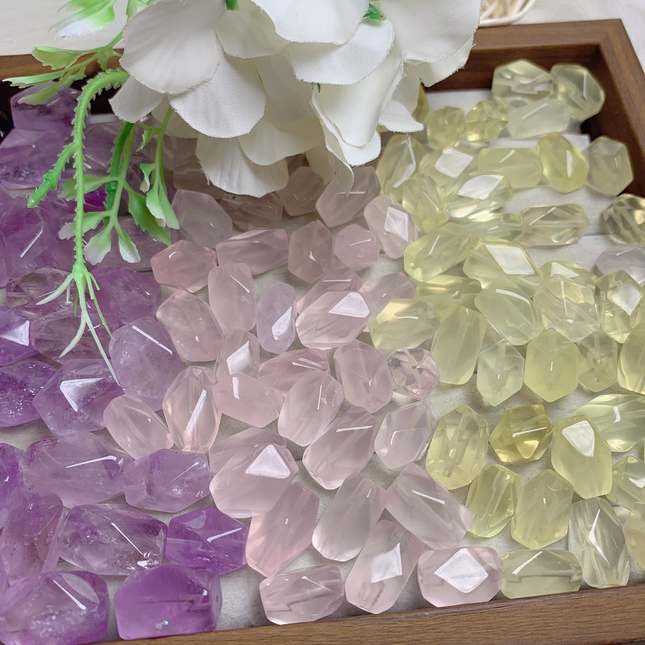 Natural Amethyst, Smoky Quartz, Citrine, and Rose Quartz Beads – DIY Jewelry Accessories