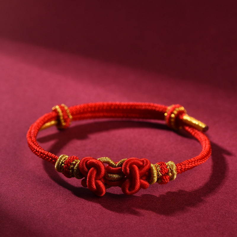 Year of the Fire Horse 2026 Red String Bracelet – Zodiac Birth Year Lucky Charm