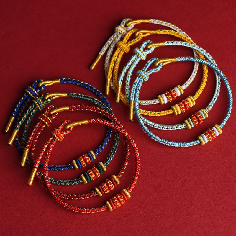 Eight Guardian Buddhas Red String Bracelet – Birth Year Protection & Luck Bracelet