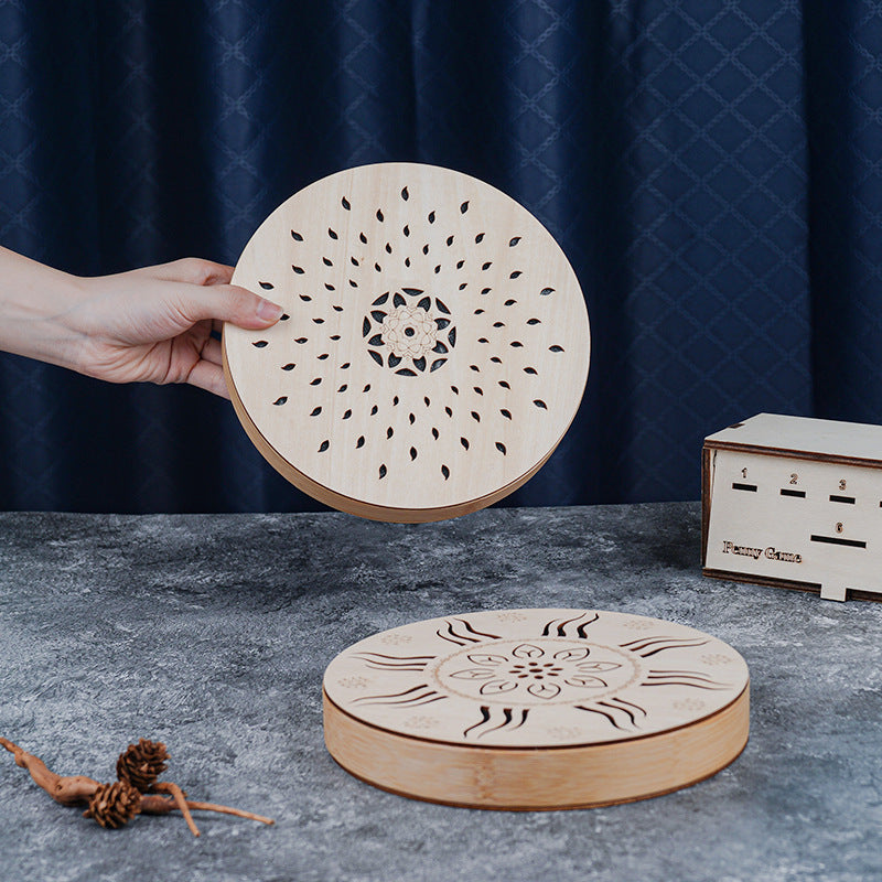 Stream Water Drum – Handcrafted Solid Wood Natural Sound Therapy Instrument for Meditation & Yoga