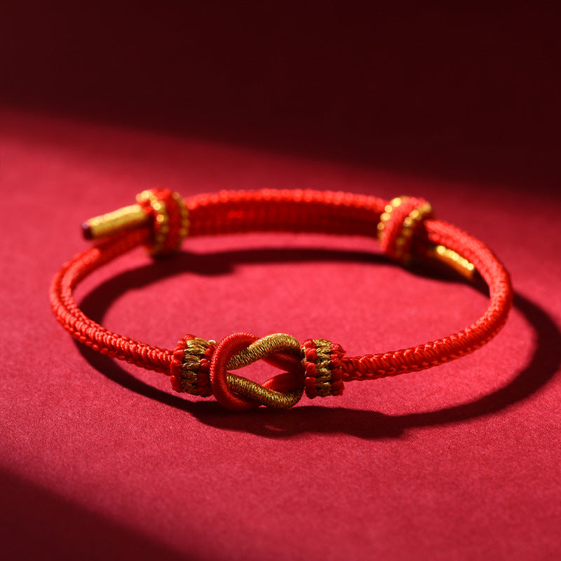 Couple “Never Separate” Knot Red String Bracelet
