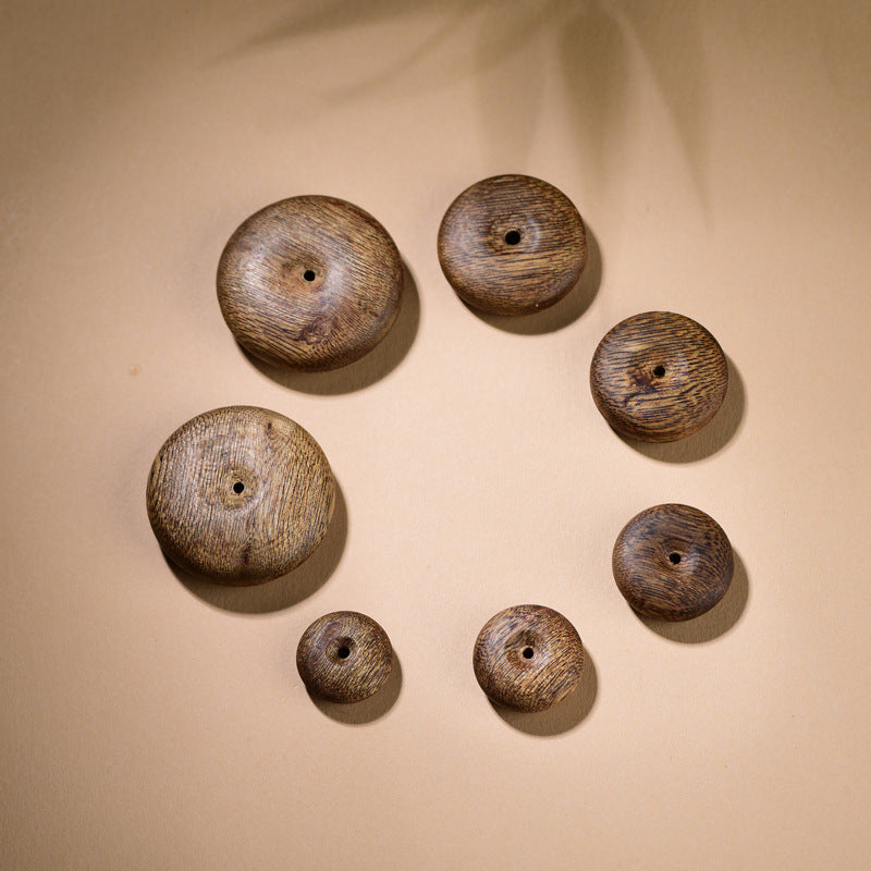 Natural Hainan Agarwood Peace Buckle Pendant for Men and Women