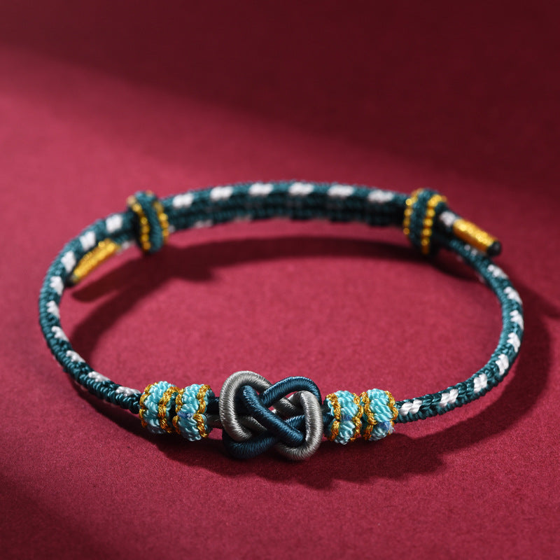 Handcrafted Red Rope Bracelet for Couples – Good Luck & Fortune Amulet Gift