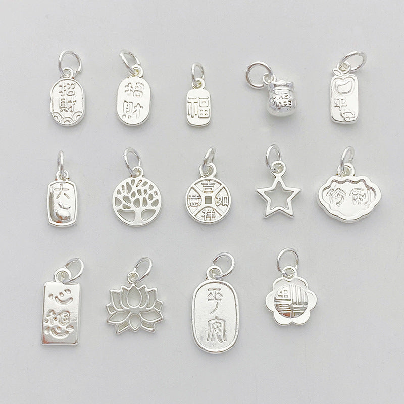Silver-Plated Mini Charms – DIY Bracelet Making Accessories