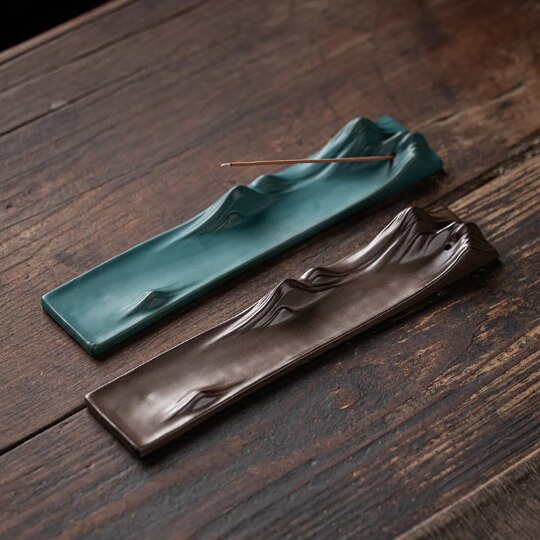 Mountain Ceramic Incense Holder for Sticks