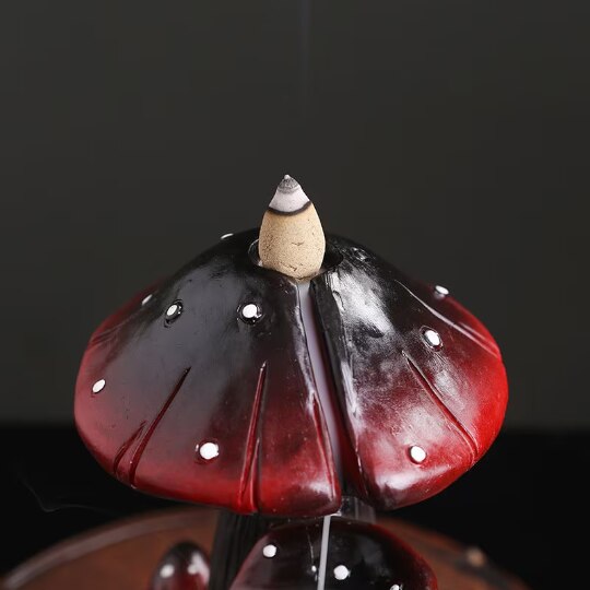 Cute Mushroom Backflow Incense Burner