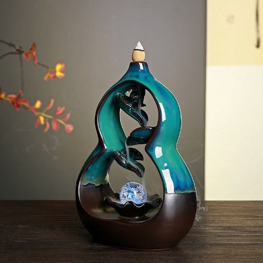 Gourd-Shaped Backflow Incense Burner