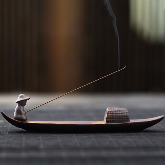 Lonely Fisherman Incense Burner for Stick