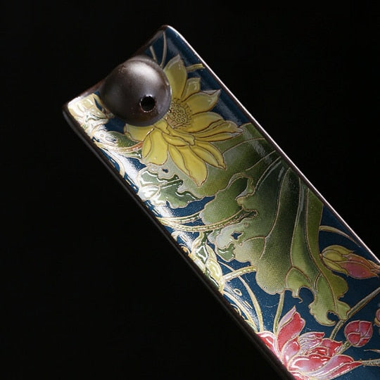 Ceramic Cloisonne Blue Incense Burner for Sticks