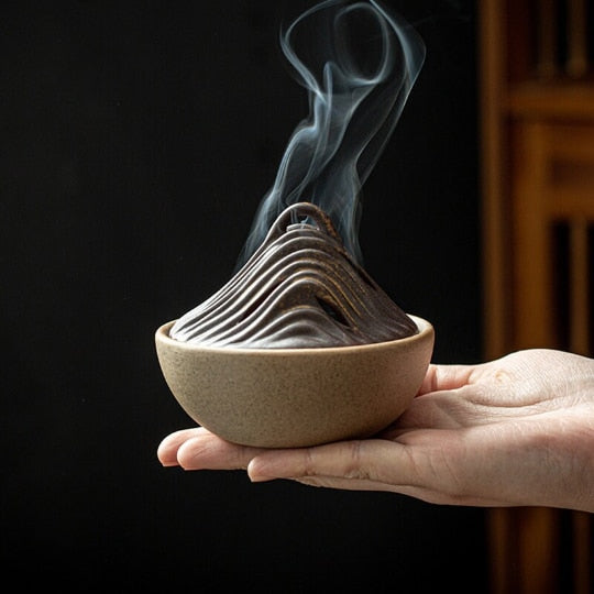 Mountain Range Tough Ceramic Incense Burner