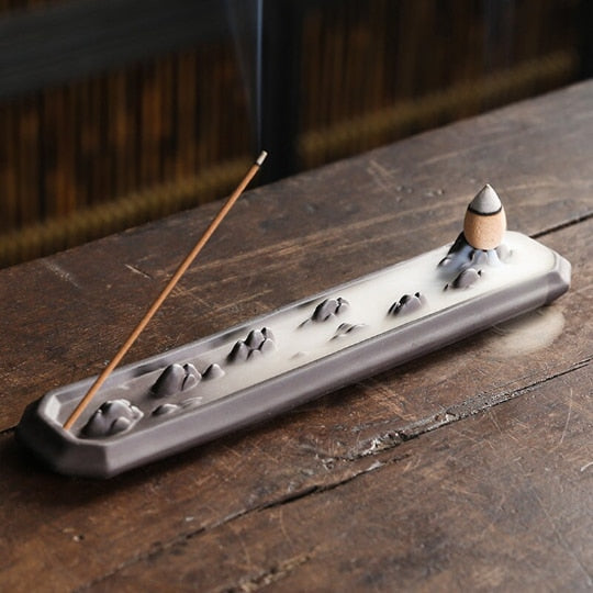 Minimalist Dual Purpose Backflow Incense Burner