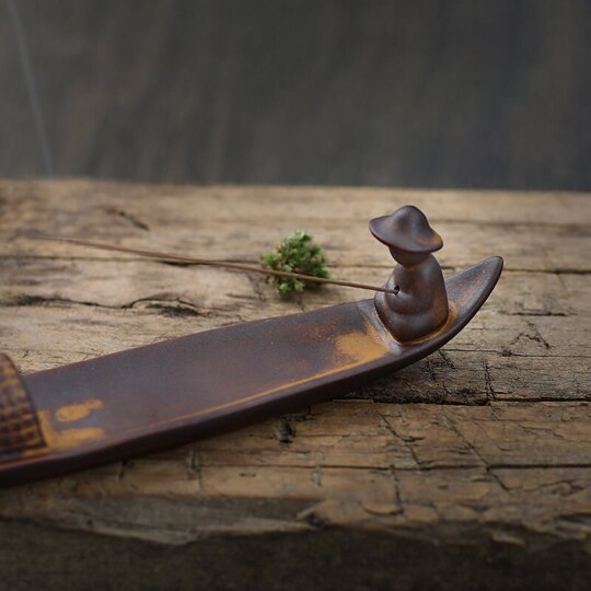 Lonely Fisherman Incense Burner for Stick