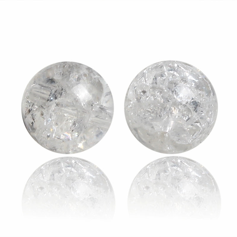 Buddha3bodhi Natural White Crystal Charm Positive White Burst Beads