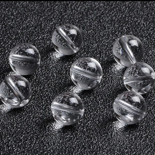 7A Natural White Crystal Beads