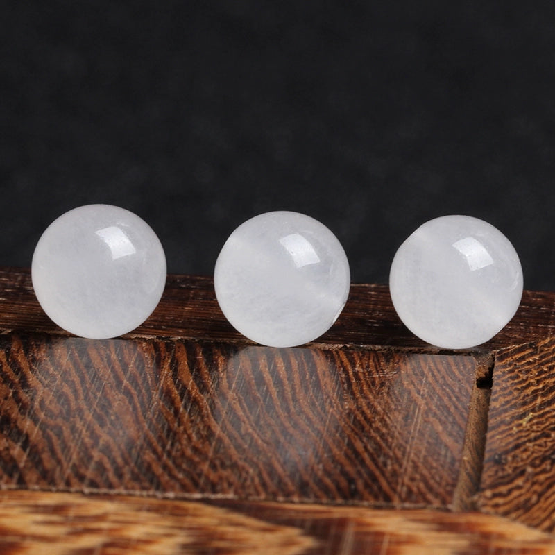 7A Xinjiang Kunlun White Chalcedony Bead