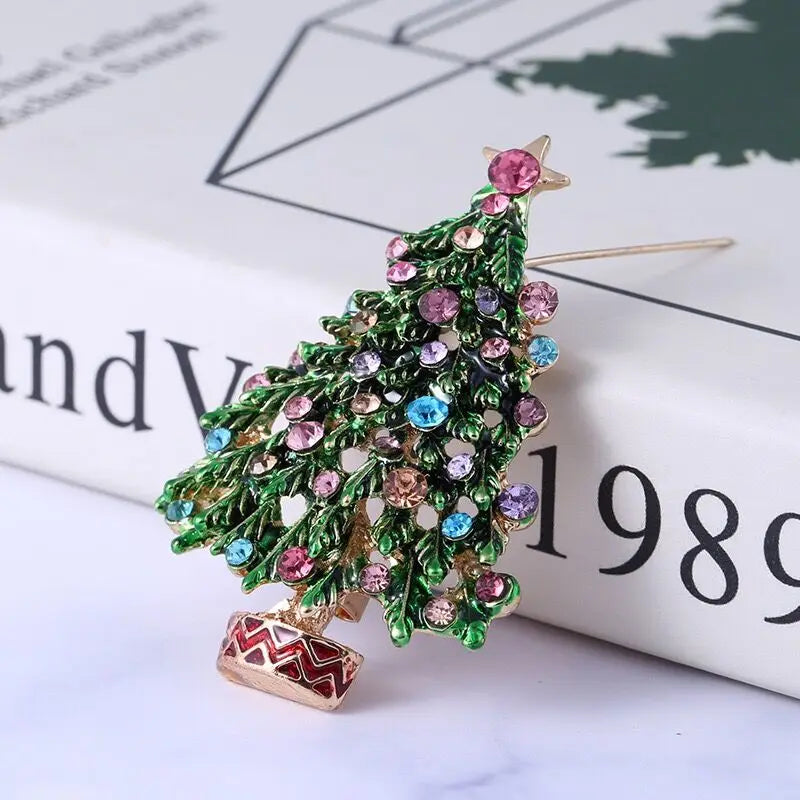 Christmas Tree Brooches Women and Men Brooch Pins Gifts Enamel Brooch Pin