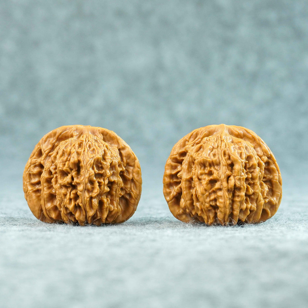 44.5mm Four-Tower Lion Head Walnut Pair | One-of-a-Kind Listing | 092402