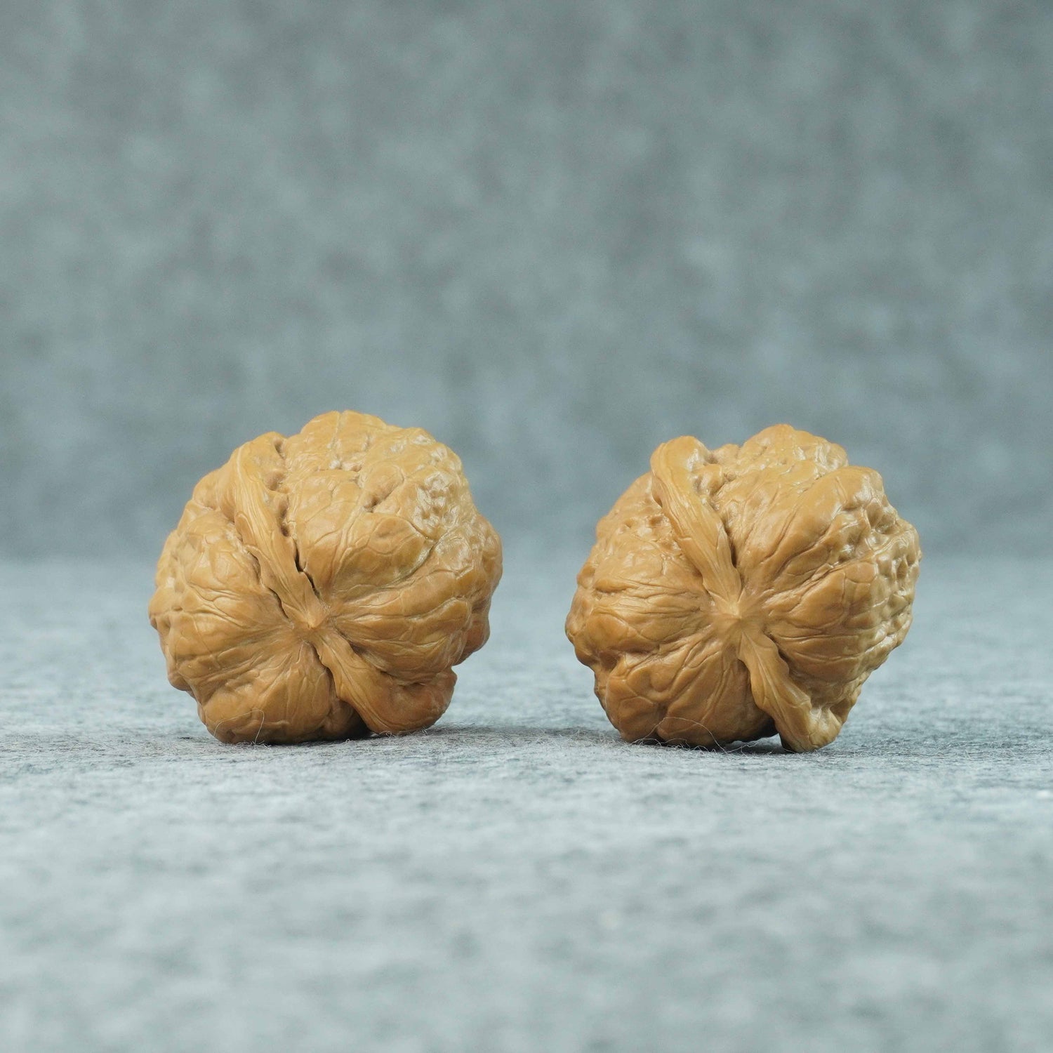 39mm Toad Head Walnuts | Red Inlay Accent | One-of-a-Kind Pair | 070105