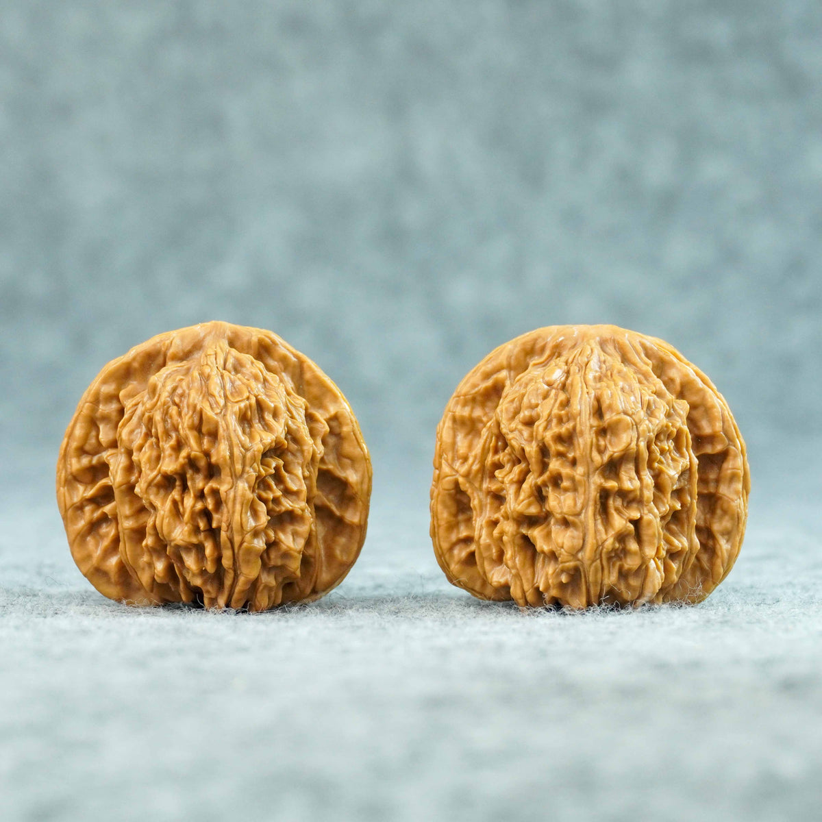 43mm Four-Tower Lion Head Walnut Pair | One-of-a-Kind Listing | 082409