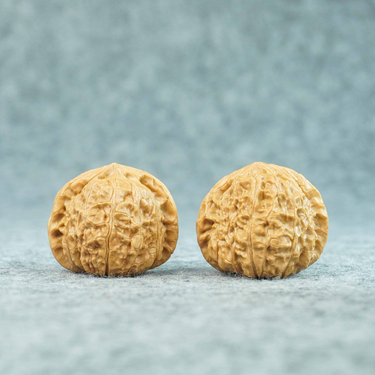 42mm Pumpkin-Form Lion Head Walnut Pair (Nangua Dun) | One-of-a-Kind Matched Pair | 072001