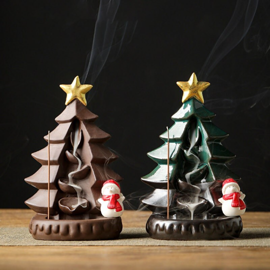 Christmas Tree Backflow Incense Burner