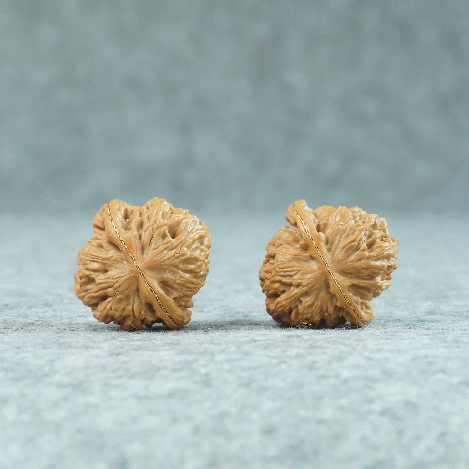 33mm White Lion Head Walnuts | One-of-a-Kind Pair | 070106