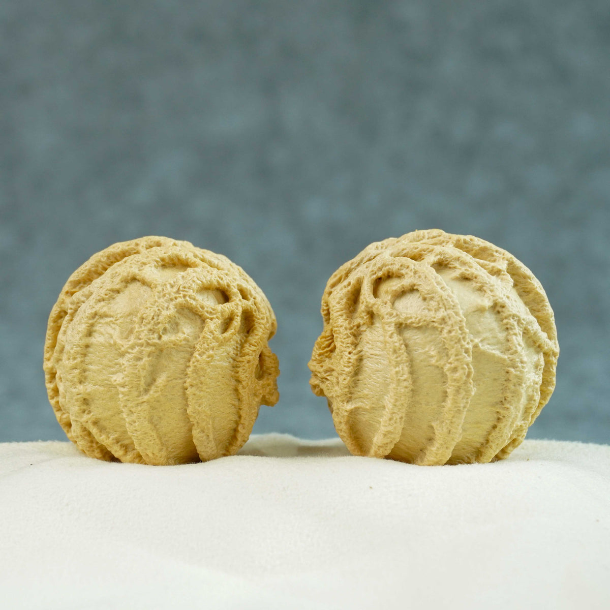 43mm Indonesian Qiankun Ghost Face Walnut | One-of-a-Kind Collector Pair | 072807