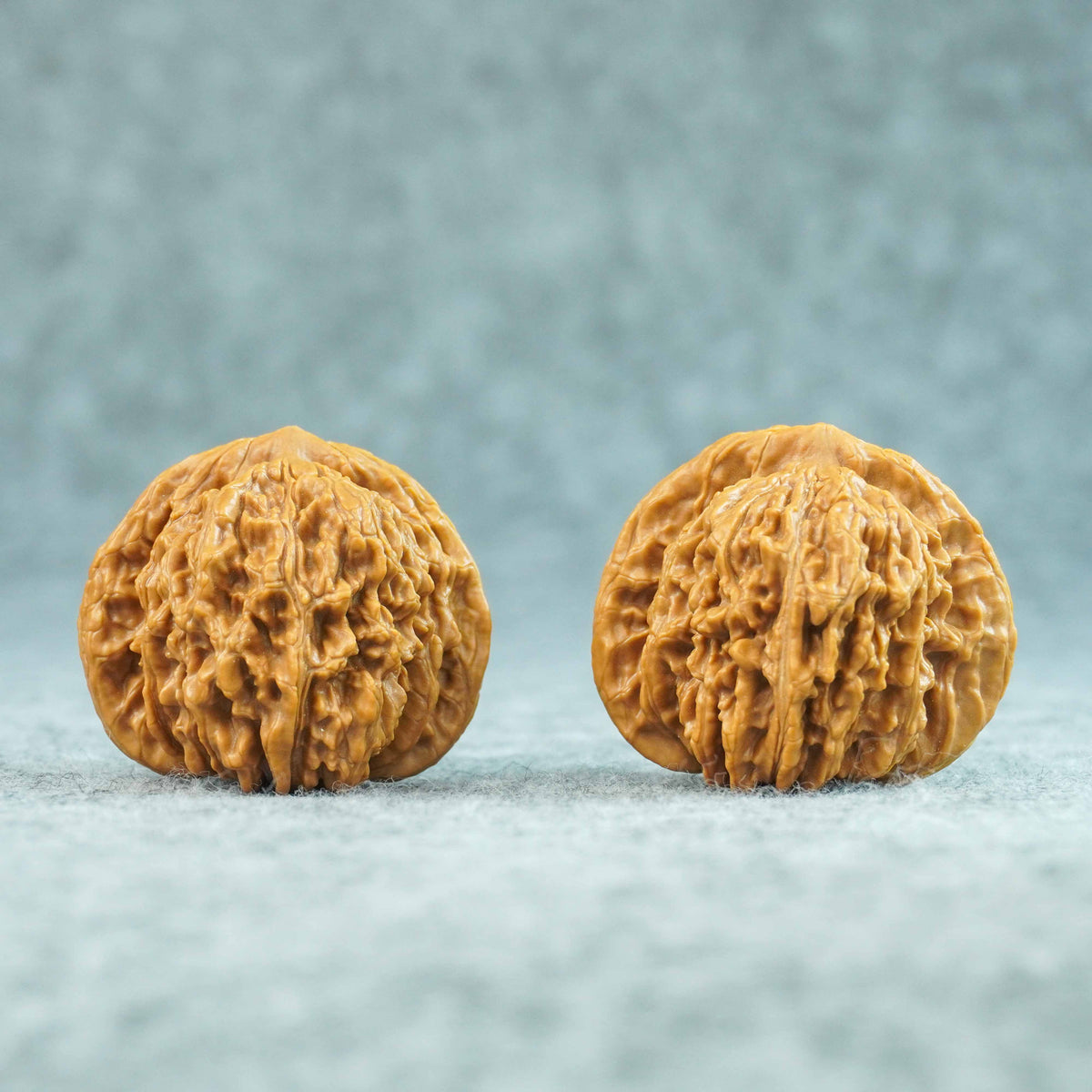46mm Four-Tower Lion Head Walnut Pair | One-of-a-Kind Listing | 092410