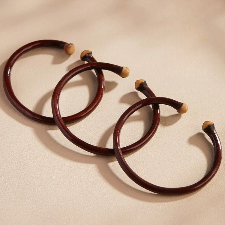 Handmade Natural Chicken Blood Vine Bracelet Tibetan Style Bangle