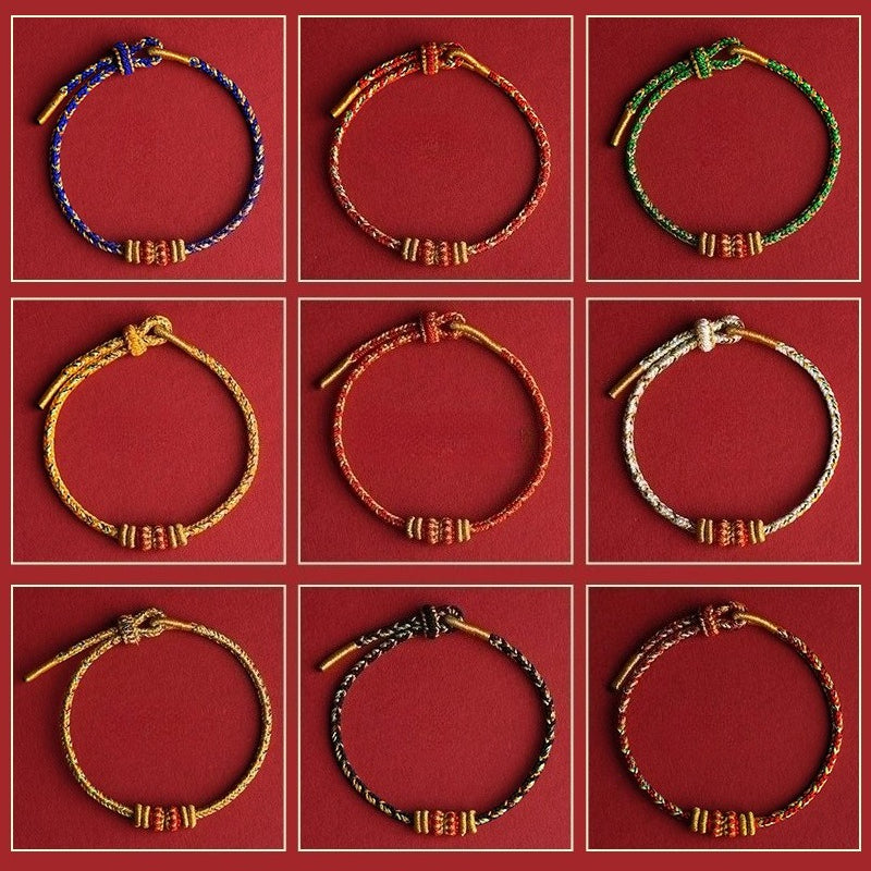 12 Chinese Zodiac Lucky Bracelets for Men & Women – Birth Year Blessing Bands